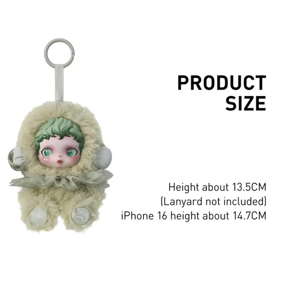 [NEW] POP MART SkullPanda L’impressionnisme Plush Keychain Bag Charm Teakwood - Picture 7 of 7